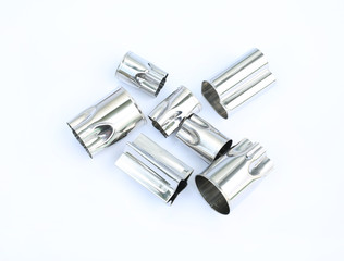 aluminium vegetables stamp isolated on white background