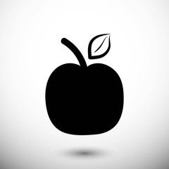 apple icon stock vector illustration flat design