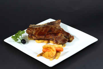 Juicy steak. Perfect meat dish.