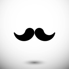 mustache icon stock vector illustration flat design