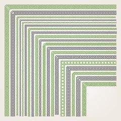Decorative seamless border