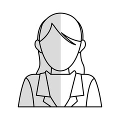 faceless business woman icon image vector illustration design 