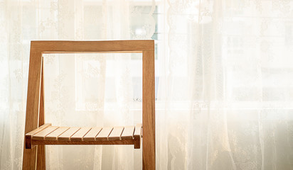 wood chair in livingroom