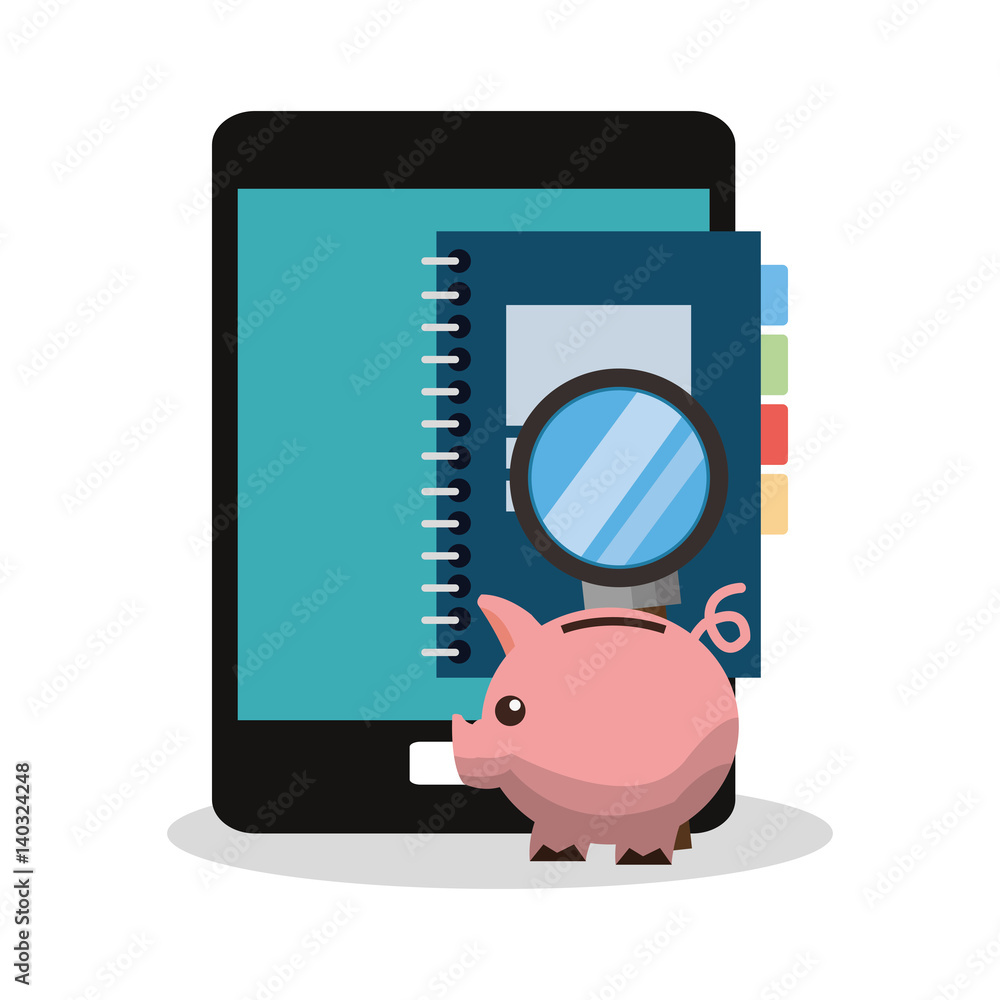 Poster assorted cellphone applications related icons image vector illustration design