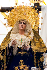Fototapeta premium La Semana Santa Procession in Spain, Andalucia, Seville.