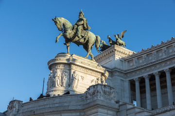 Fototapeta premium Monument to Vittorio Emanuele II in Rome, Italy.