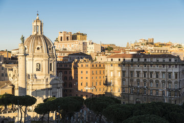 Fototapeta na wymiar Overview of Rome, Italy