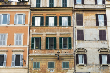 Old classic building in Rome, Italy