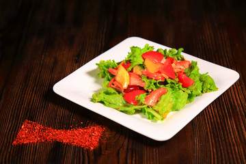 Appetizing salad.