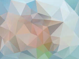 Fototapeta premium vector abstract irregular polygon background with a triangle pattern in pastel blue, odl pink and beige multi color