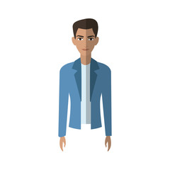 Fototapeta premium good looking man cartoon icon over white background. colorful design. vector illustration