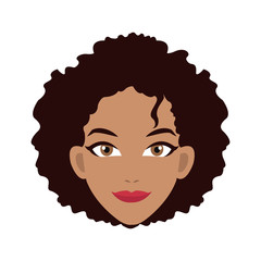 handsome woman cartoon icon over white background. colorful design. vector illustration