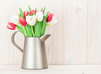Colorful tulips bouquet