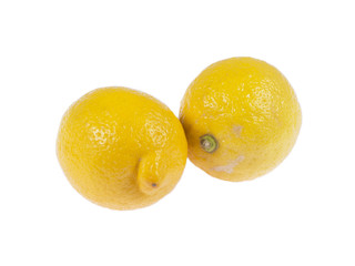 Lemon on white isolated background