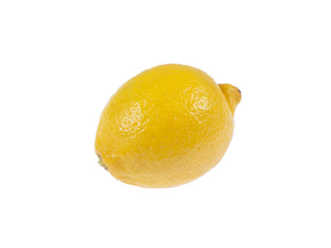 Lemon on white isolated background