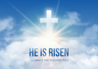 Naklejka premium He is risen