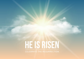 Naklejka premium He is risen