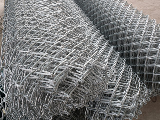Roll of steel mesh cage