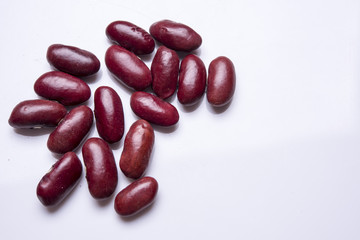 Red bean isolated on white background