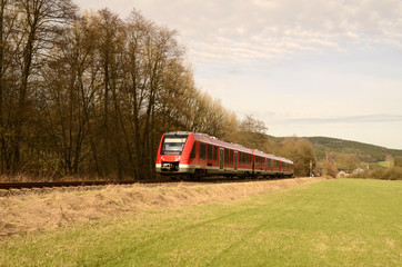 Fototapeta na wymiar Nahverkehrszug, Eisenbahn