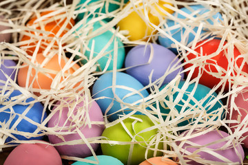 Easter Eggs. Sunday. Easter. Happy Holidays. Christian holiday. Religion. Tradition. Easter background.