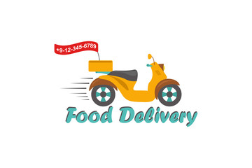  Food delivery logo.