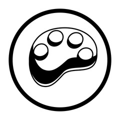 paint pallette isolated icon vector illustration design