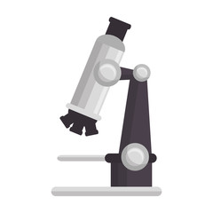 microscope medical emblem icon vector illustration design