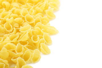 Pasta penne isolated on a white background