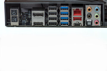 Computer Moterboard Anschlüsse
