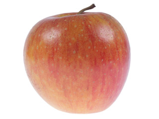 Red apple on white isolated background