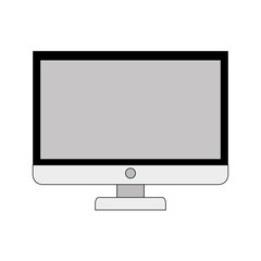 computer desktop isolated icon vector illustration design