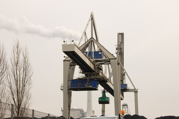 Seaport Crane in Europe Cargo Logistic