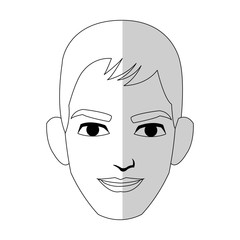 good looking man cartoon icon over white background. vector illustration