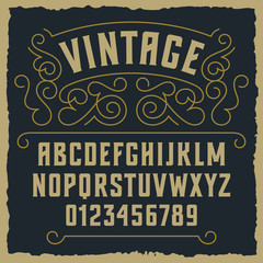 Vintage font 001