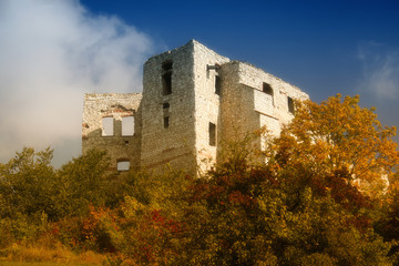 Fototapeta na wymiar Ruins of the castle in Kazimierz Dolny. Poland.