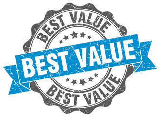 Obraz premium best value stamp. sign. seal