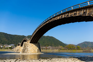 Fototapeta premium Traditional old Kintai Bridge