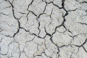 The cracked earth/ground in drought, Soil texture and dry mud, Dry land.