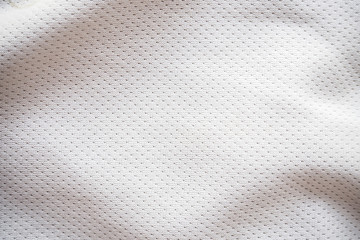Naklejka na ściany i meble White sports jersey fabric texture background