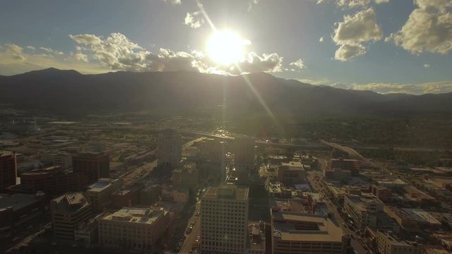 Aerial Colorado Colorado Springs September 2016 4K