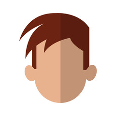 man cartoon icon over white background. colorful design. vector illustration