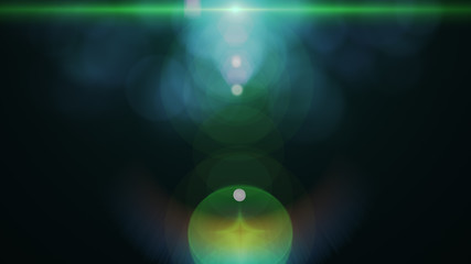 abstract of lighting digital lens flare in dark background