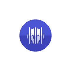Circle icon - Caged animal