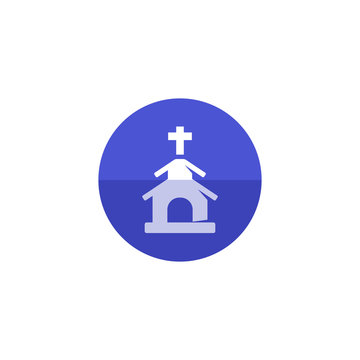 recommend clip art: Circle icon - Church