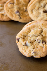 Cookie of homemade chocolate chip cookies