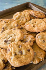 Cookie of homemade chocolate chip cookies