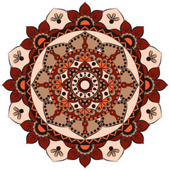 Flower Mandalas. Vintage decorative elements. Oriental pattern, vector illustration. Islam, Arabic, Indian, turkish, pakistan, chinese, ottoman motifs