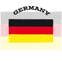  Germany flag on white background