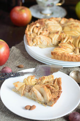 apple tart with frangipane